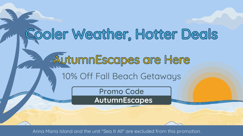 10% Off Fall Beach Getaways
