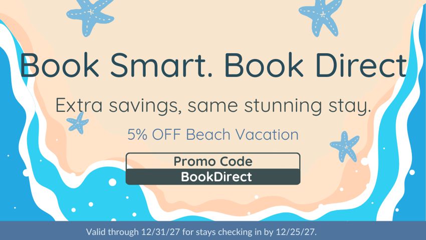 Book Direct, Save 5%