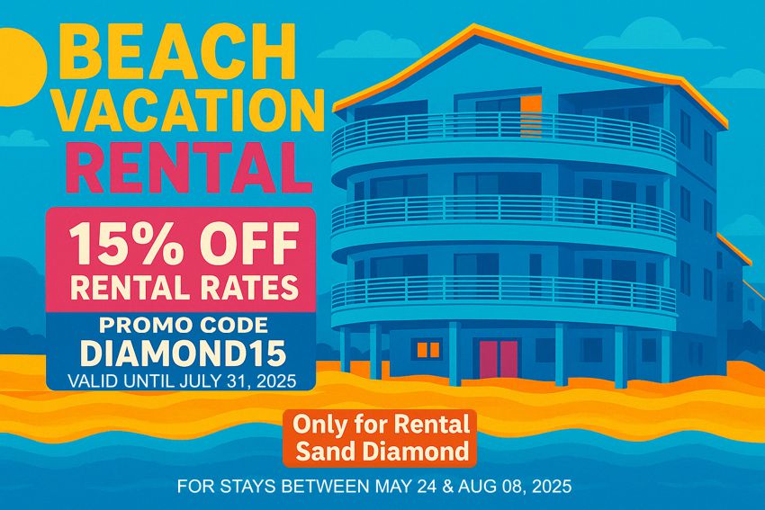 Sand Diamond 15% off Rental Rates