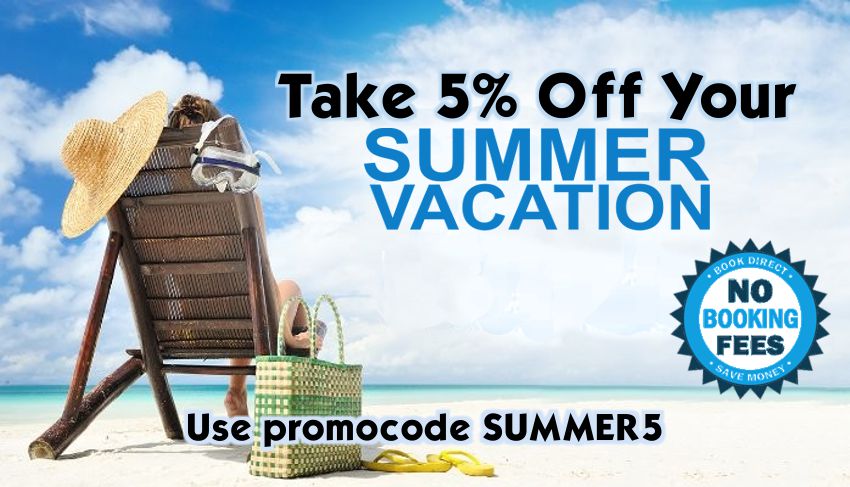 5% off Summer Beach Vacation